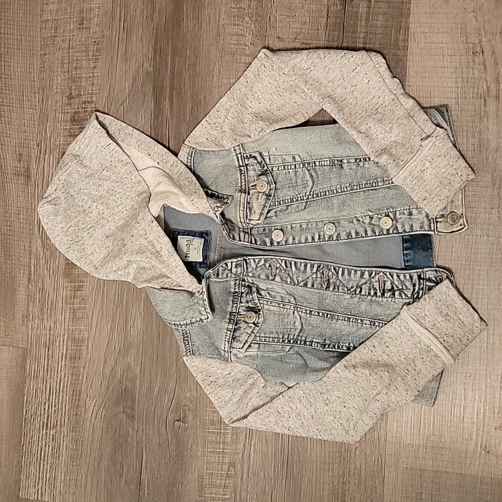 Girls Jean jacket hoodie